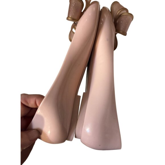 Melissa Pink Ballet Flats With Bow Womens 8 - Picture 7 of 7